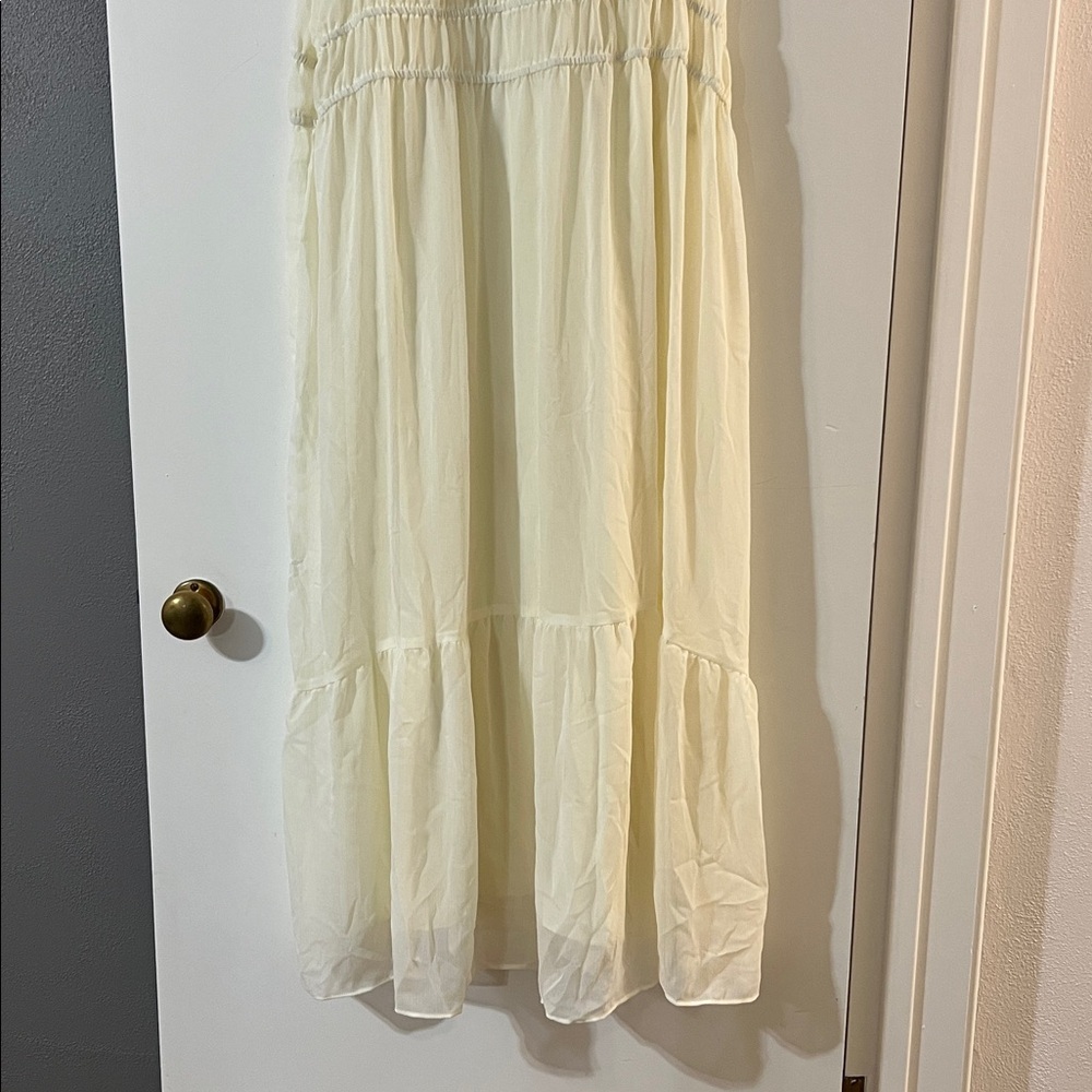 A New Day Elegant Cream Midi Dress - Picture 2 of 8